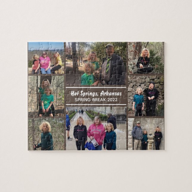 Puzzle für Fotocollage-Familienreisen (Horizontal)