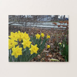 Puzzle für kreative Landschaft Blume Foto