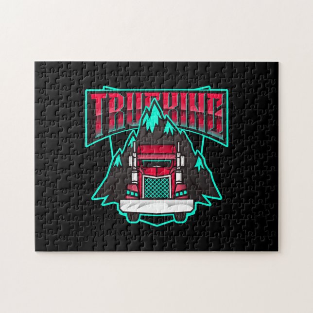 Puzzle für Lastkraftwagen (Horizontal)