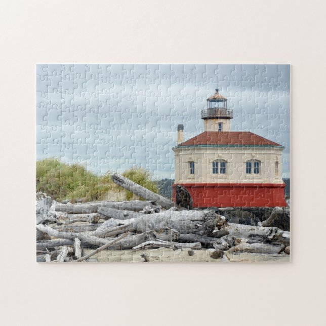 Puzzle für Leuchtturm und Küstenlandschaft (Horizontal)