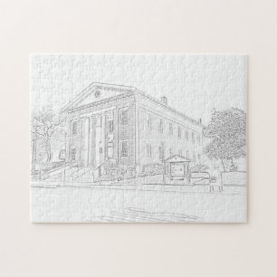 Puzzle - Gebäude zu Farbe