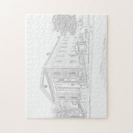 Puzzle - Gebäude zu Farbe