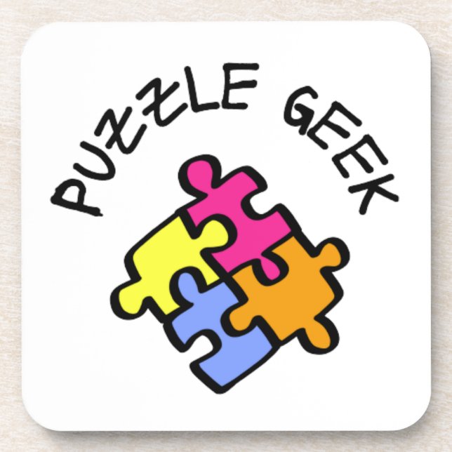 Puzzle Geek Getränkeuntersetzer (Vorderseite)
