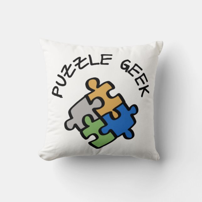 Puzzle Geek Kissen (Vorderseite)