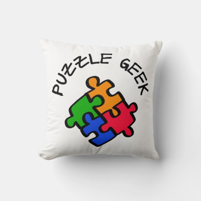 Puzzle Geek Kissen (Vorderseite)