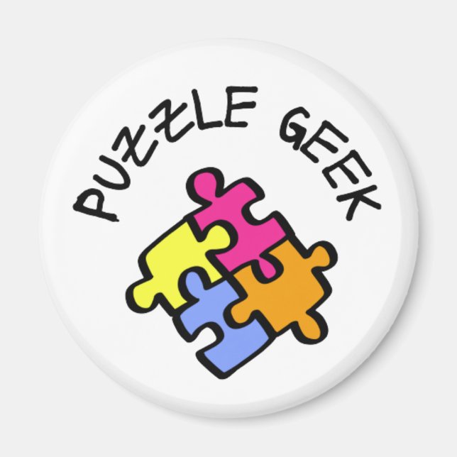 Puzzle Geek Magnet (Vorne)