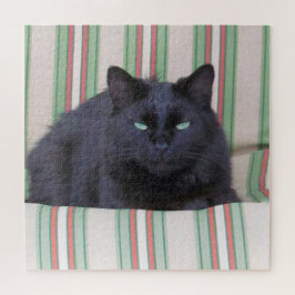 Puzzle - Gemütliche Katze auf Kissen