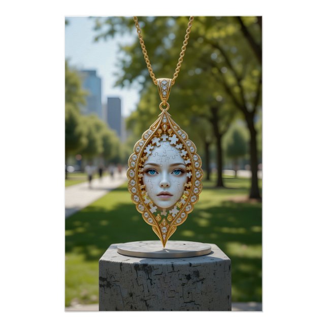 Puzzle-Gesichtspendant Poster (Vorderseite)