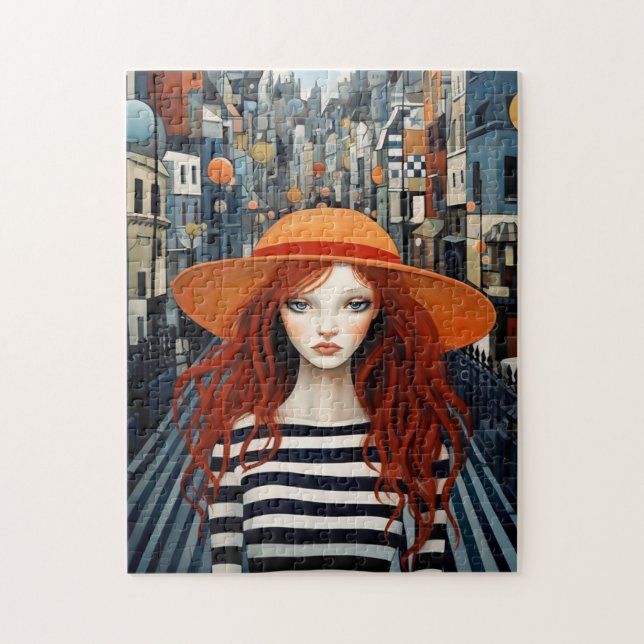 Puzzle Ginger Wonderland Abstrakte Reise gestreift (Vertikal)