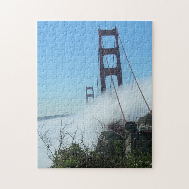 Puzzle - Golden Gate Bridge in Nebel (Vertikal)