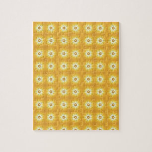 Puzzle Goldene Puzzle mit geometrischer Kunst