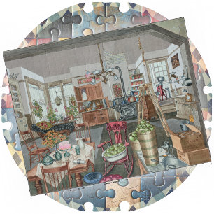 PUZZLE - Halbländliche Küche & Esszimmer