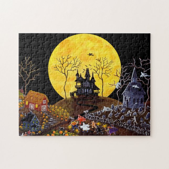 Puzzle Halloweens, Spuk Stadt (Horizontal)