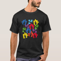 Puzzle Hand Sei netter Autismus Bewusstsein Autist