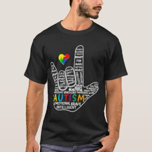 Puzzle Heart Asl Liebe Gebärdensprache Handautismu T-Shirt