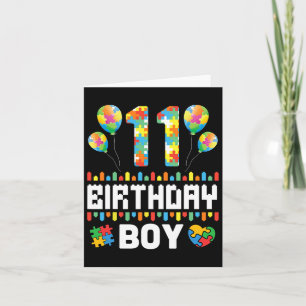 Puzzle Heart Bylloons glücklich GeburtstagAutismus Karte