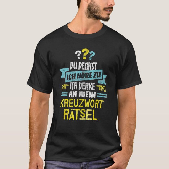 Puzzle I Crossword für Letter Puzzles Nerd T-Shirt (Vorderseite)