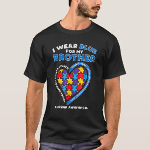 Puzzle ich trage Blau für mein Bruder Autismus Bew T-Shirt