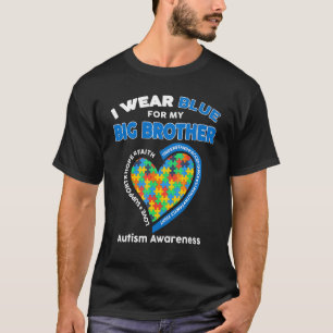 Puzzle Ich trage Blau für meinen großen Bruder Aut T-Shirt