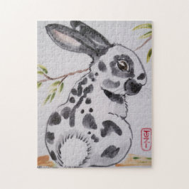 Puzzle im englischen Spot Rabbit Oriental Style