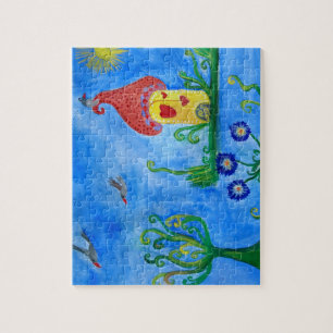 Puzzle im Mushroom mit Geschenkboxen