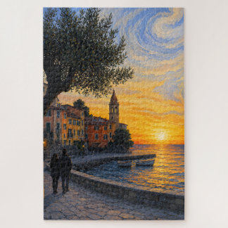Puzzle im postimpressionistischen Stil: Italienisc