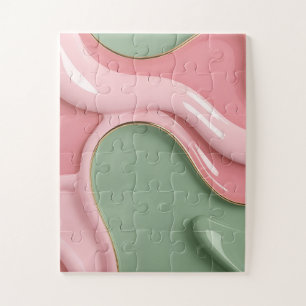 Puzzle in stilvollem abstraktem Grafikdesign