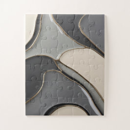 Puzzle in stilvoller abstrakter Grafik