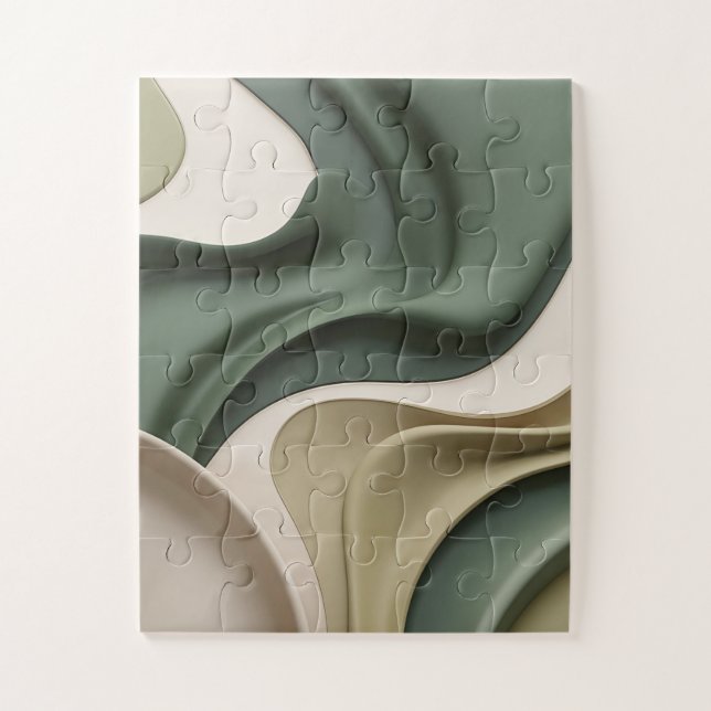 Puzzle in stilvoller abstrakter Grafik (Vertikal)