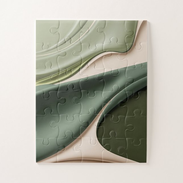 Puzzle in stilvoller abstrakter Grafik (Vertikal)