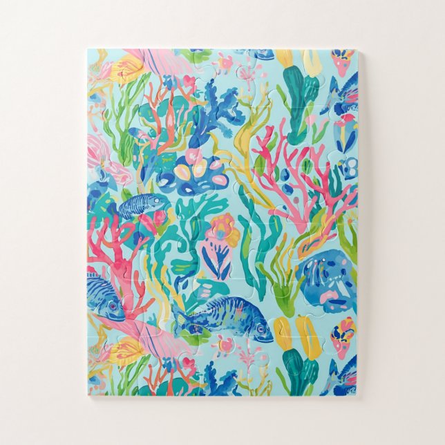 Puzzle in stilvoller Grafik (Vertikal)