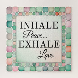 Puzzle Inhalieren Friedensexhale Liebe Inspiration
