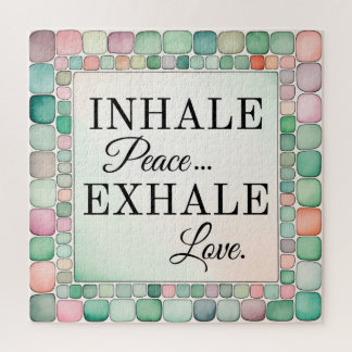 Puzzle Inhalieren Friedensexhale Liebe Inspiration