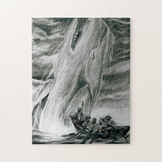 Puzzle jagt von dem Wal