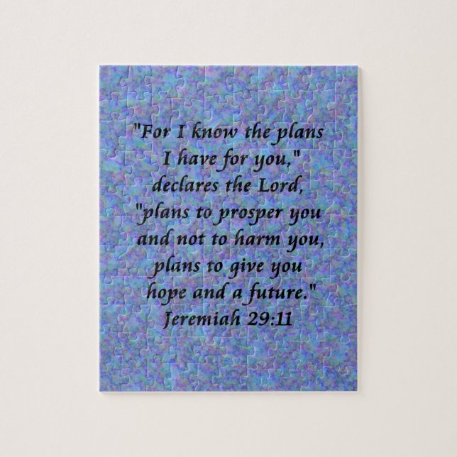 Puzzle Jeremiah 29-11 (Vertikal)
