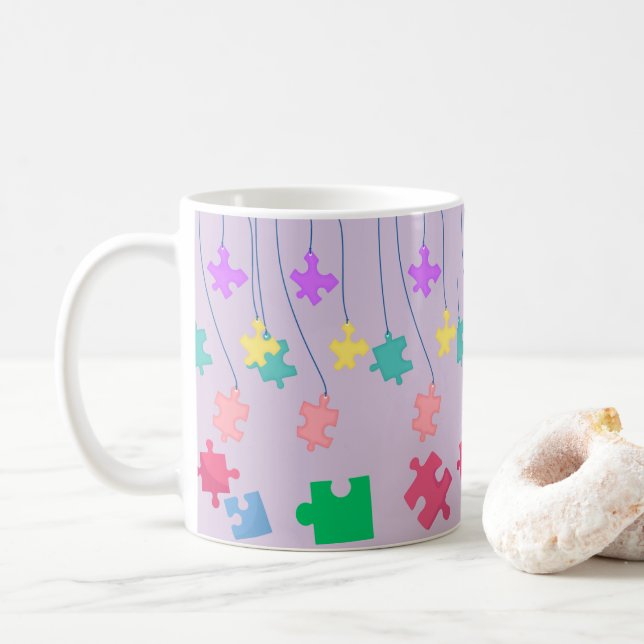 Puzzle Kaffeetasse (Mit Donut)