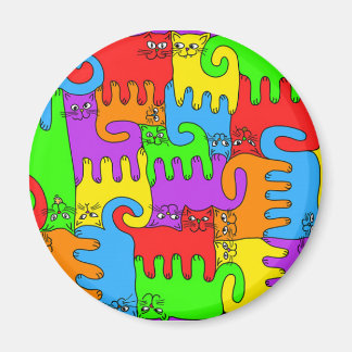 Puzzle Katzen "Rainbow" 1 Magnet