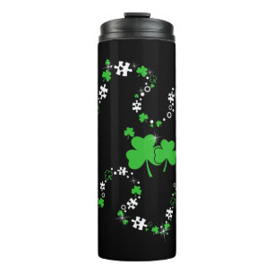 Puzzle Kleeblatts Autismus Aufklärung Happy St Pat Thermosbecher