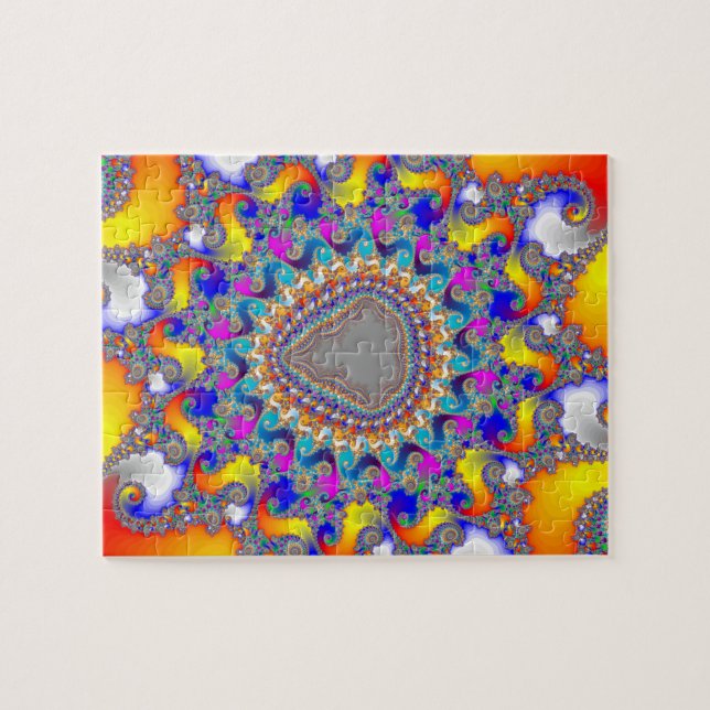 Puzzle: Komplexes Fraktal Design Puzzle (Horizontal)