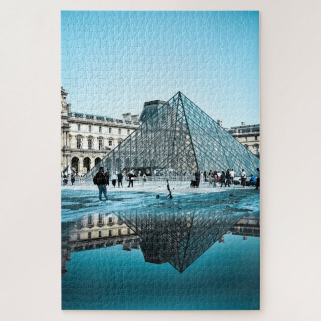 PUZZLE l Louvre Museum by day, Paris, Frankreich (Vertikal)