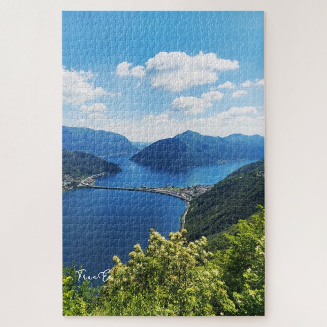 Puzzle Lago di Lugano (Vertikal)