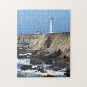 Puzzle - Leuchtturm auf Klippe