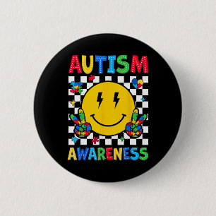 Puzzle-Liebe Akzeptieren Sie Autismus-Bewusstseins Button