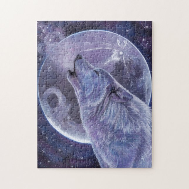 Puzzle - Lone Wolf von Michaeline McDonald (Vertikal)