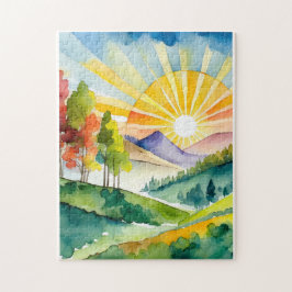 Puzzle: Majestät bei Sonnenaufgang Puzzle