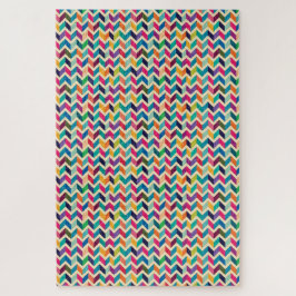 Puzzle - Mehrfarbig Zigzag