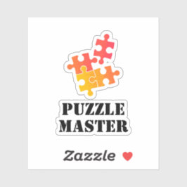 Puzzle Meister Jigsaw Liebhaber Lustiger Spruch Aufkleber