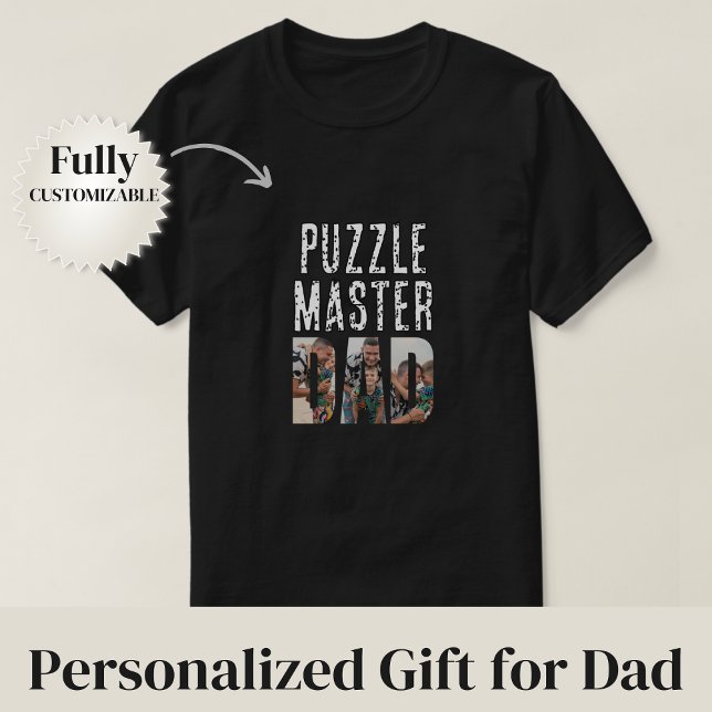 Puzzle-Meister-Vater T-Shirt (Puzzle Master Dad T-Shirt)