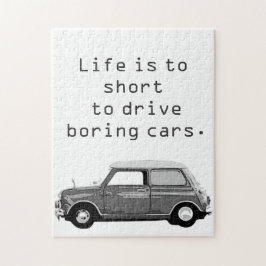 Puzzle Mini Cooper Das Leben ist kurz
