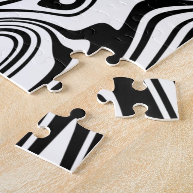 Puzzle mit abstrakten Wellen - Farben nach Maß (Seite)